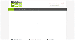 Desktop Screenshot of billshelp.org